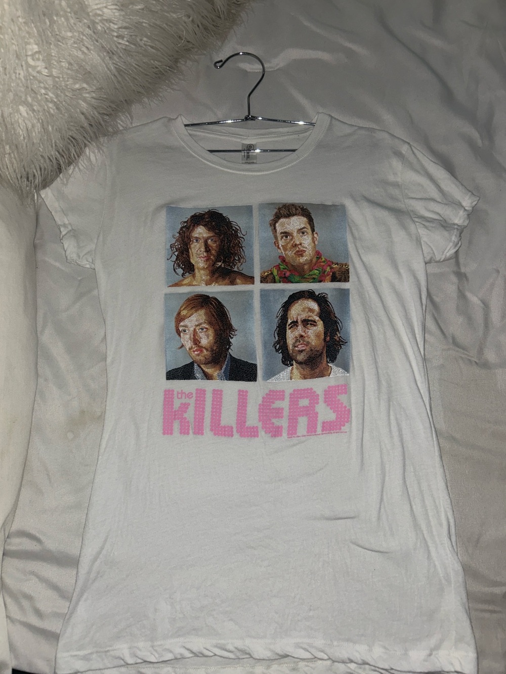 The Killers Graphic Tee - White Short Sleeve Band Shirt